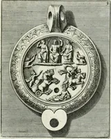 Picture 46 of 113 from Le antiche lucerne sepolcrali figurate : raccolte dalle caue sotterranee e grotte di Roma, nelle quali si contengono molte erudite memorie (1691), leaf 124