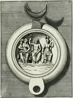 Picture 47 of 113 from Le antiche lucerne sepolcrali figurate : raccolte dalle caue sotterranee e grotte di Roma, nelle quali si contengono molte erudite memorie (1691), leaf 126