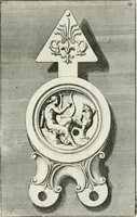 An illustration from Le antiche lucerne sepolcrali figurate : raccolte dalle caue sotterranee e grotte di Roma, nelle quali si contengono molte erudite memorie (1691)