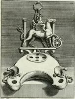 An illustration from Le antiche lucerne sepolcrali figurate : raccolte dalle caue sotterranee e grotte di Roma, nelle quali si contengono molte erudite memorie (1691)