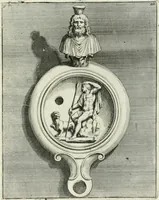Picture 56 of 113 from Le antiche lucerne sepolcrali figurate : raccolte dalle caue sotterranee e grotte di Roma, nelle quali si contengono molte erudite memorie (1691), leaf 146