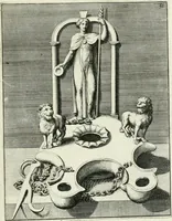 An illustration from Le antiche lucerne sepolcrali figurate : raccolte dalle caue sotterranee e grotte di Roma, nelle quali si contengono molte erudite memorie (1691)