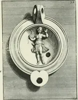 Picture 68 of 113 from Le antiche lucerne sepolcrali figurate : raccolte dalle caue sotterranee e grotte di Roma, nelle quali si contengono molte erudite memorie (1691), leaf 170