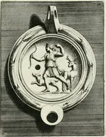 Picture 69 of 113 from Le antiche lucerne sepolcrali figurate : raccolte dalle caue sotterranee e grotte di Roma, nelle quali si contengono molte erudite memorie (1691), leaf 172