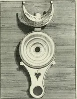 Picture 71 of 113 from Le antiche lucerne sepolcrali figurate : raccolte dalle caue sotterranee e grotte di Roma, nelle quali si contengono molte erudite memorie (1691), leaf 176