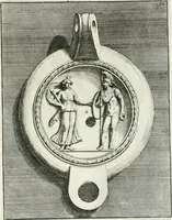 Picture 72 of 113 from Le antiche lucerne sepolcrali figurate : raccolte dalle caue sotterranee e grotte di Roma, nelle quali si contengono molte erudite memorie (1691), leaf 178