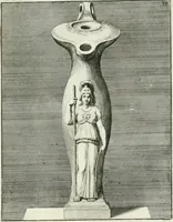 Picture 75 of 113 from Le antiche lucerne sepolcrali figurate : raccolte dalle caue sotterranee e grotte di Roma, nelle quali si contengono molte erudite memorie (1691), leaf 184