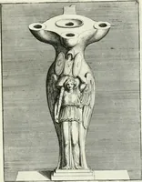 Picture 83 of 113 from Le antiche lucerne sepolcrali figurate : raccolte dalle caue sotterranee e grotte di Roma, nelle quali si contengono molte erudite memorie (1691), leaf 218