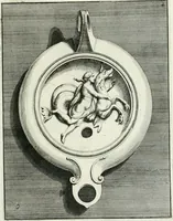Picture 6 of 113 from Le antiche lucerne sepolcrali figurate : raccolte dalle caue sotterranee e grotte di Roma, nelle quali si contengono molte erudite memorie (1691), leaf 22