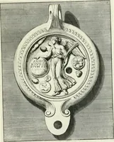 Picture 87 of 113 from Le antiche lucerne sepolcrali figurate : raccolte dalle caue sotterranee e grotte di Roma, nelle quali si contengono molte erudite memorie (1691), leaf 226