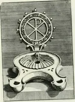 An illustration from Le antiche lucerne sepolcrali figurate : raccolte dalle caue sotterranee e grotte di Roma, nelle quali si contengono molte erudite memorie (1691)