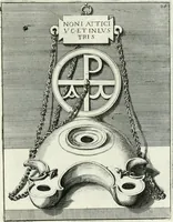 An illustration from Le antiche lucerne sepolcrali figurate : raccolte dalle caue sotterranee e grotte di Roma, nelle quali si contengono molte erudite memorie (1691)