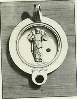 Picture 109 of 113 from Le antiche lucerne sepolcrali figurate : raccolte dalle caue sotterranee e grotte di Roma, nelle quali si contengono molte erudite memorie (1691), leaf 272