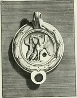 Picture 20 of 113 from Le antiche lucerne sepolcrali figurate : raccolte dalle caue sotterranee e grotte di Roma, nelle quali si contengono molte erudite memorie (1691), leaf 50