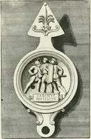 Picture 23 of 113 from Le antiche lucerne sepolcrali figurate : raccolte dalle caue sotterranee e grotte di Roma, nelle quali si contengono molte erudite memorie (1691), leaf 58