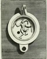 Picture 34 of 113 from Le antiche lucerne sepolcrali figurate : raccolte dalle caue sotterranee e grotte di Roma, nelle quali si contengono molte erudite memorie (1691), leaf 82