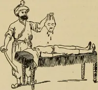 An illustration from Leaves from conjurers' scrap books : or, Modern magicians and their works (1891)