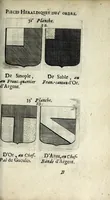 An illustration from Le blason de France, ou, Notes curieuses sur l'edit concernant la police des armoiries (1697)