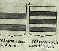 An illustration from Le blason de France, ou, Notes curieuses sur l'edit concernant la police des armoiries (1697)