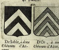 An illustration from Le blason de France, ou, Notes curieuses sur l'edit concernant la police des armoiries (1697)