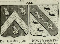 An illustration from Le blason de France, ou, Notes curieuses sur l'edit concernant la police des armoiries (1697)