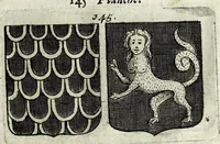Picture 32 of 46 from Le blason de France, ou, Notes curieuses sur l'edit concernant la police des armoiries (1697), leaf 333