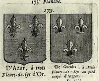 Picture 36 of 46 from Le blason de France, ou, Notes curieuses sur l'edit concernant la police des armoiries (1697), leaf 347