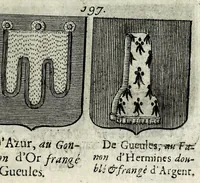 Picture 42 of 46 from Le blason de France, ou, Notes curieuses sur l'edit concernant la police des armoiries (1697), leaf 359