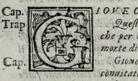 An illustration from Le bravvre del capitano Spauento : divise in molti ragionamenti in forma di dialogo (1615)
