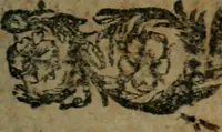 An illustration from Le cabinet satyrique; ou, Recueil parfaict des vers picquans [et] gaillards de ce temps; tiré des secrets cabinets des sieurs de Sygognes, Régnier, Motin, Berthelot, Maynard [et] autres des plus signalez poëtes de siècle (1632)