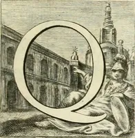 An illustration from L'eccellenza delle tre nobili, e belle arti, pittura, scultura, e architettura : dimostrata nel Campidoglio dall'insigne Accademia di San Luca, nella quale doveva risiedere come principe il sig. cav. Cammillo Rusconi ed in sua mancanza risiederono il sig. cav. Ant. Valerj, ed il sig. Gio. Paolo Melchiori, consiglieri l'anno M.DCCXXVIII .. (1729)