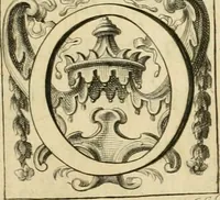 An illustration from L'eccellenza delle tre nobili, e belle arti, pittura, scultura, e architettura : dimostrata nel Campidoglio dall'insigne Accademia di San Luca, nella quale doveva risiedere come principe il sig. cav. Cammillo Rusconi ed in sua mancanza risiederono il sig. cav. Ant. Valerj, ed il sig. Gio. Paolo Melchiori, consiglieri l'anno M.DCCXXVIII .. (1729)