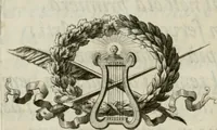 An illustration from L'eccellenza delle tre nobili, e belle arti, pittura, scultura, e architettura : dimostrata nel Campidoglio dall'insigne Accademia di San Luca, nella quale doveva risiedere come principe il sig. cav. Cammillo Rusconi ed in sua mancanza risiederono il sig. cav. Ant. Valerj, ed il sig. Gio. Paolo Melchiori, consiglieri l'anno M.DCCXXVIII .. (1729)