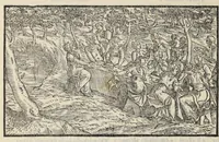 An illustration from Le cento novelle da messer Vincenzo Brugiantino, dette in ottava rima (1554)