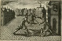 An illustration from Le Centre de l'amour : decouvert soubs divers emblesmes galans et facetieux (1680)