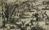 An illustration from Le Centre de l'amour : decouvert soubs divers emblesmes galans et facetieux (1680)