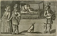 An illustration from Le Centre de l'amour : decouvert soubs divers emblesmes galans et facetieux (1680)