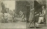 An illustration from Le Centre de l'amour : decouvert soubs divers emblesmes galans et facetieux (1680)