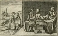 An illustration from Le Centre de l'amour : decouvert soubs divers emblesmes galans et facetieux (1680)