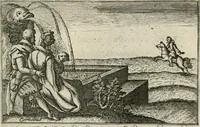 An illustration from Le Centre de l'amour : decouvert soubs divers emblesmes galans et facetieux (1680)