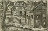 An illustration from Le Centre de l'amour : decouvert soubs divers emblesmes galans et facetieux (1680)