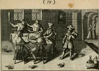 An illustration from Le Centre de l'amour : decouvert soubs divers emblesmes galans et facetieux (1680)