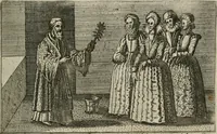 An illustration from Le Centre de l'amour : decouvert soubs divers emblesmes galans et facetieux (1680)