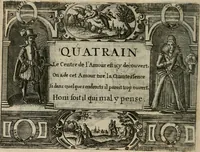 An illustration from Le Centre de l'amour : decouvert soubs divers emblesmes galans et facetieux (1680)