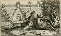 An illustration from Le Centre de l'amour : decouvert soubs divers emblesmes galans et facetieux (1680)