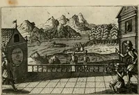 An illustration from Le Centre de l'amour : decouvert soubs divers emblesmes galans et facetieux (1680)