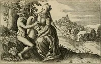 An illustration from Le Centre de l'amour : decouvert soubs divers emblesmes galans et facetieux (1680)