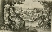 An illustration from Le Centre de l'amour : decouvert soubs divers emblesmes galans et facetieux (1680)