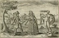 An illustration from Le Centre de l'amour : decouvert soubs divers emblesmes galans et facetieux (1680)
