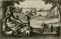 An illustration from Le Centre de l'amour : decouvert soubs divers emblesmes galans et facetieux (1680)
